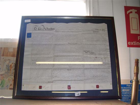 Framed indenture(-)
